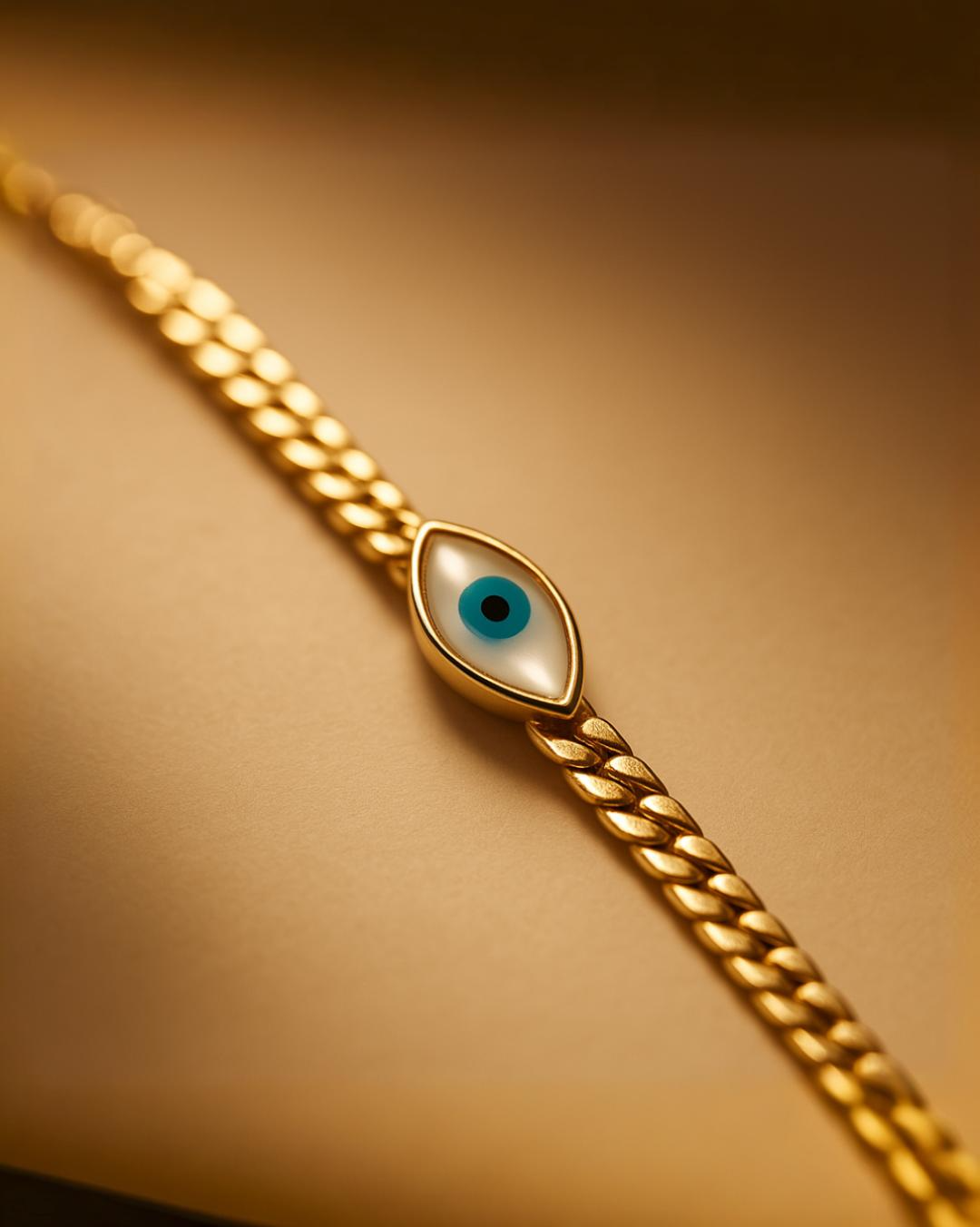 The Bleu Eye - Bracelet 316L Acier inoxydable