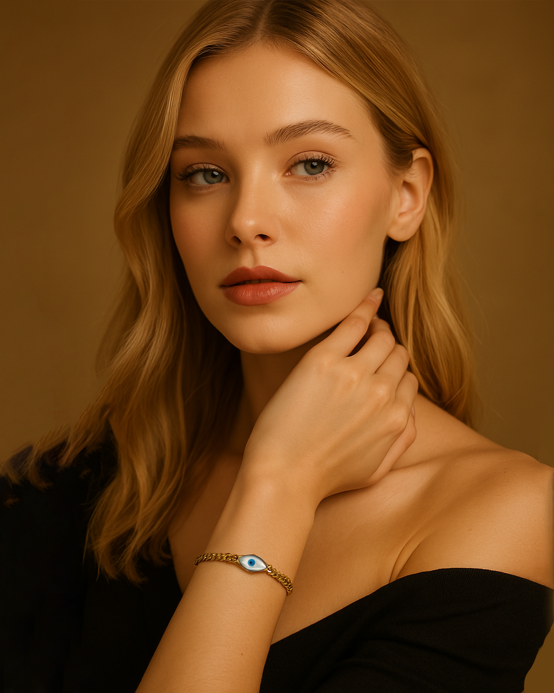 The Bleu Eye - Bracelet 316L Acier inoxydable